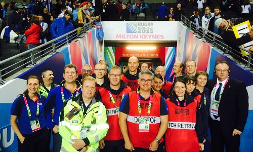 The medical team at RWC 2015 in Milton Keynes